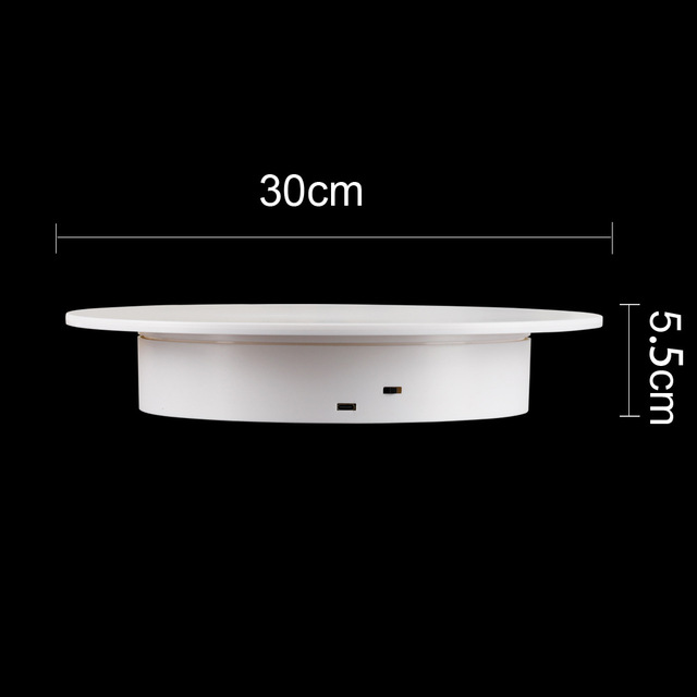 Motorized Rotating Display Stand 360 Degree Turntable Electric Display Base for Photography Jewelry Arts Product