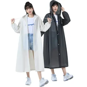 Beimei 롱 EVA 소재 비옷 방수 유니온프로모션 야외 에바 레인 판초 코트