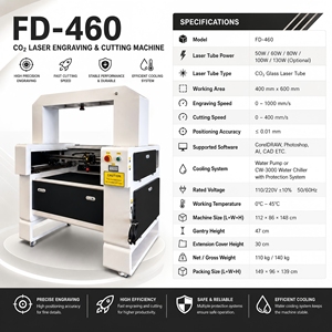 Machine de découpe laser CO2 Vision CCD 4060 80W 100W 130W <span class=keywords><strong>pour</strong></span> tissu et acrylique avec reconnaissance automatique - Product Image 2