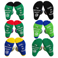 Chaussettes en coton amusantes antidérapantes « Ne déranger pas, je regarde le football » pour hommes, mode, sport, athlétisme, course à pied