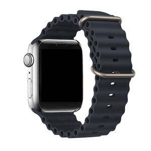 Cùng một thiết kế đại dương silica gel loạt Xem dây đeo cho <span class=keywords><strong>Apple</strong></span> xem 38mm 45mm phổ thay thế Silicone watchbands - Product Image 2