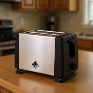 2-Slice Stainless Steel <b>Toaster</b> With Defrost Function For Kitchen Use - Product Image 3