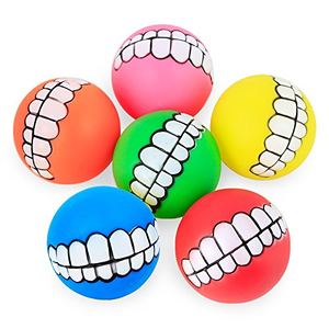 Jouets pour chiens en vinyle écologique, résistants aux morsures, avec motif de dents amusant, sonores, pour l'entraînement, vente directe d'usine - Product Image 3