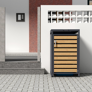 Thân Thiện Với Môi Kim Loại Ngoài Trời Rác Bin Thương Mại Chất Thải Bộ Sưu Tập Cho Nhà Hàng Khách Sạn Nhà Bếp Tách Ra Đồ Nội Thất Ngoài Trời - Product Image 3