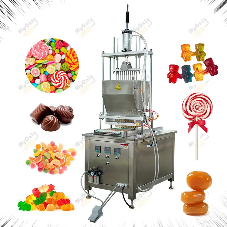 Toffee Lollipop Jelly Sweet Manufacture Soft Candy Make Mini Small Chocolate Depositor Machine Price for Candy