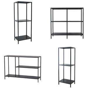 Estante de Almacenamiento de Libros de Acero de 3 Niveles, Negro, Simple y de Alta Calidad, Estantería de Esquina para Libros, para Oficina en Casa - Product Image 3