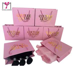 MuYang Custom Luxury Gold Stamp Paperboard Shipping Bag <b>Designed</b> for Hair <b>and</b> Household Products <b>Packaging</b> for Fur Use - Product Image 5