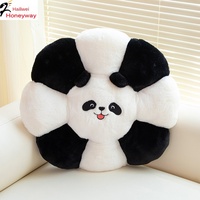 Coussin de chaise en peluche brodé Panda, coussin de siège et coussin de canapé - pour le soulagement du stress, cadeau d'anniversaire ou de déménagement