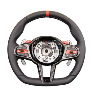 Volant de voiture sport en fibre de carbone pour BMW CS G F80 F10 F20 F30 F31 F32 M3 E90, mise à niveau du modèle ancien vers le nouveau modèle LED - Product Image 1