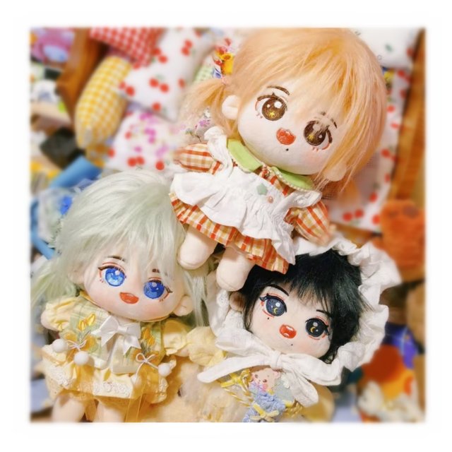 Chinese 20cm 15cm Custom Lovely Cotton Stuffed Kawaii Princess Doll Plush Toys