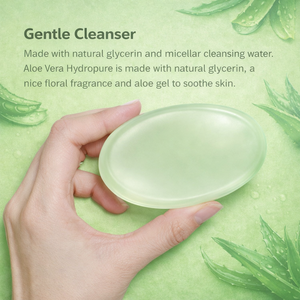 Jabón en Barra Transparente Vegano a Base de Plantas con Aloe Vera y Glicerina para Piel Sensible, para Hombres y Mujeres - Product Image 5