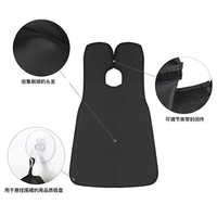 Tablier de rasage imperméable en polyester, anti-éclaboussures, pour la coupe de la barbe et des cheveux, pour la salle de bain, pour hommes, avec organisateur de récupération des cheveux
