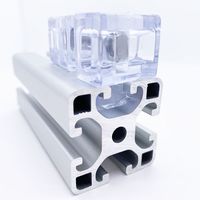 Unibloc PVC noir ou transparent en gros pour profilé aluminium série 4545 de type B à rainure de 10 mm