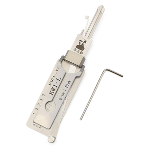 迅速発送 KW1 Lishi 2 in 1 ロックキーピッキングセット デコーダー Lishi オープナー 鍵屋ツール 車両ドアロック用 - Product Image 4