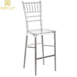 Modern hot selling resin tiffany/napoleon frame with iron leg for high bar counter table stool chair