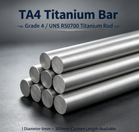 Barre en titane pur ASTM Grade 4 UNS R50700 TA4 XINJINLAI 3mm-350mm, pelée, trempée, haute résistance, résistante à la corrosion, usage industriel