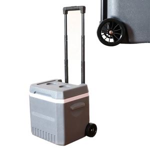 Custom Logo Pull <b>Rod</b> Wheeled Portable Cooler Box 18L Convenient Camping Travel Ice Chest Box - Product Image 1