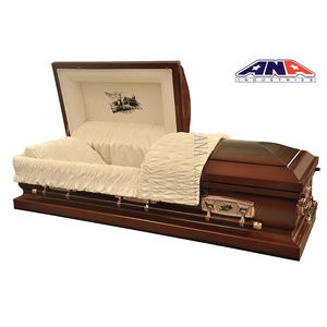 Стальной погребальный гроб и гроб ANA в американском стиле с бронзовой отделкой для молитвы, осень, 18 Ga, распродажа - Product Image 2