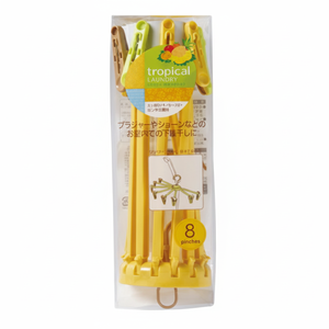 Mini parasole per lavanderia semicerchio tropicale con 8 clip per organizzare i tuoi vestiti - Product Image 1