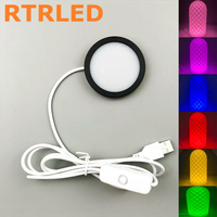 Kit de lampe LED RGB 001, 16 couleurs réglables, blanc chaud, lumière USB en métal pour usage domestique, Bambu Lab Makerworld MH001