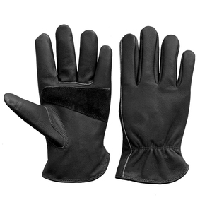 Leather Work Gloves - Mens Leather Gloves - Durable & Breathable