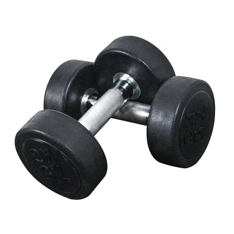 Good Grade Deluxe High Quality Rubber Wholesale Dumbbell