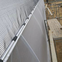 Filet d'ombrage extérieur professionnel en aluminium pour la réflexion de la chaleur, tissu pare-soleil, vente en gros usine