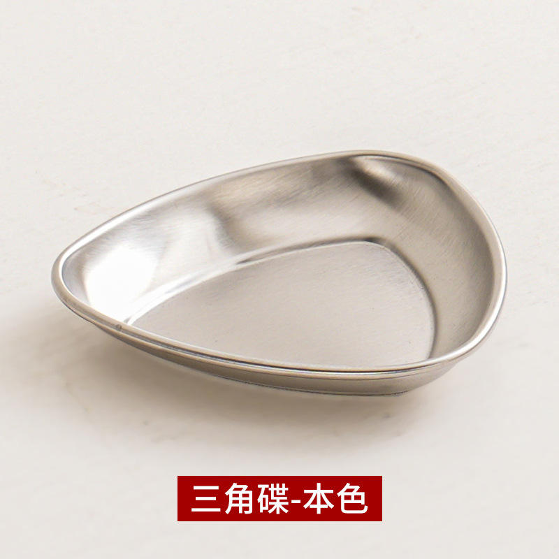 Silver triangular dish