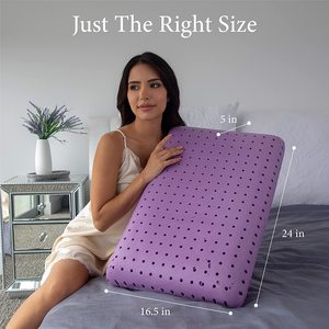 Almohada <span class=keywords><strong>de</strong></span> Espuma Viscoelástica Ventilada con Infusión <span class=keywords><strong>de</strong></span> Lavanda Rina <span class=keywords><strong>Zero</strong></span> Pressure, Almohada Cervical <span class=keywords><strong>de</strong></span> Espuma Viscoelástica Active Bliss para Alivio <span class=keywords><strong>de</strong></span> Presión - Product Image 3