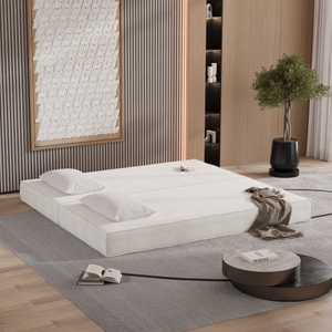 Divano letto convertibile da 80 pollici con 2 cuscini, divano pieghevole <span class=keywords><strong>a</strong></span> 3 posti e materasso matrimoniale, divano letto combinabile fai da te - Product Image 5