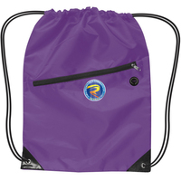 Nouveau design, sac à dos à cordon en nylon et sport à la mode avec logo personnalisé, sac à dos à cordon avec cordon à fermeture éclair