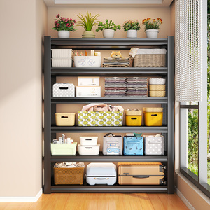 Étagère de rangement en acier multicouche ZWI-HJDDB, 4 niveaux, robuste, perforée, pour la maison, le salon, la chambre, usage polyvalent - Product Image 5