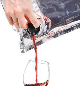 Bolsas de Vino Reutilizables Portátiles Personalizadas de 2L, Bolsas de Recarga de Vino a Prueba de Fugas, Reemplazo de Líquido para Viajes, Campamentos y Playa - Product Image 5