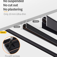 ERDU – lumière de piste magnétique Led 48v moderne, extrêmement étroite, Mini lumière de piste magnétique linéaire Ultra-mince de 35mm