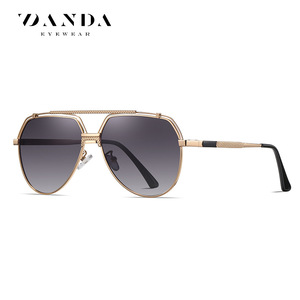 แว่นกันแดดนักบิน DANDA รุ่น JS8554 โพลาไรซ์ UV400 กรอบเต็มทรงสี่เหลี่ยมผืนผ้า สำหรับผู้ชาย ขับรถ ป้องกันแสงสะท้อน - Product Image 5