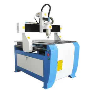 Máy tính để bàn 4 trục 6090 CNC Router Máy MDF khắc gỗ CNC với hệ thống điều khiển Mach3