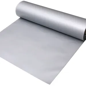 Chất lượng cao vật liệu chống cháy satin dệt silica sợi thủy tinh vải với Silicone tráng cho chăn lửa