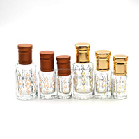 Flacon en verre de 3ml 6ml 12ml avec bâton de trempage en verre avec logo imprimé en or