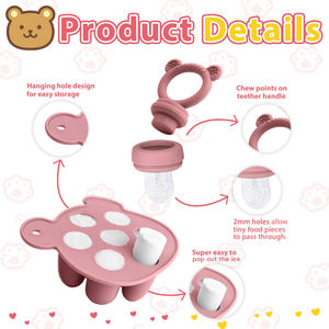 Nouveau ensemble d'alimentation nouveau-né lait maternel <span class=keywords><strong>bac</strong></span> à glaçons bébé nourriture congélateur plateau <span class=keywords><strong>pour</strong></span> purées de fruits - Product Image 2