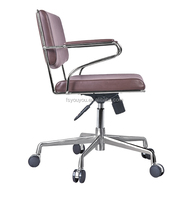 Chaise de bureau en cuir PU italien, vente en gros