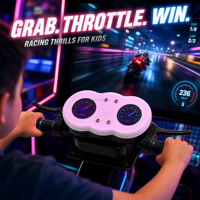 Volant de course pour enfants, poignée d'accélération, accessoire de machine de jeu à monnayeur pour arcade