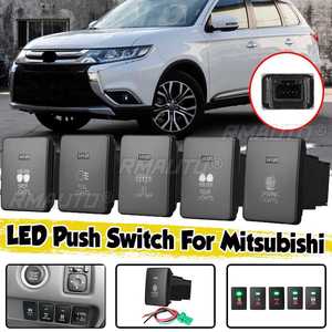<b>12V</b> 3A DRL LED <b>Light</b> Parking Radar Battery Power Supply Steering Sheel Music <b>Switch</b> Button for Mitsubishi Outlander Triton - Product Image 1