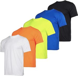 Bán Buôn Cá Nhân Người Đàn Ông Của T-Shirt Ngắn Tay Áo Nhanh Chóng Khô Hoạt Động Crew Neck T Áo Sơ Mi Thể Thao Chạy Phòng Tập Thể Dục Workout TEE Tops - Product Image 1