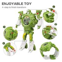 Montre robot transformable 3 en 1, montre numérique pour enfants avec projection, jouets robot transformables pour garçons et filles de 3, 4, 5 à 10 ans