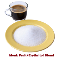 Poudre de mélange de fruit du moine et d'érythritol zéro calorie en vrac pour boissons, pâtisserie, cuisine, non-OGM, végétalien, GMP, directement de l'usine