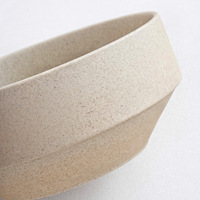 Bol en céramique sous-glaçurée de style nordique, compatible micro-ondes, style minimaliste, couleur terre originale, pour riz, nouilles, soupes, restaurant