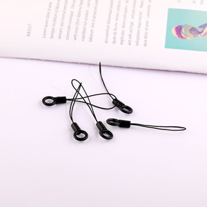 Cordon de téléphone noir en résine plastique avec boucle, accessoires pour téléphone portable, collection Printemps 2024, origine Yiwu - Product Image 4
