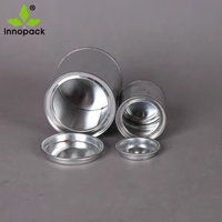 Boîte en étain ronde vide de haute qualité de 250 ml, fabriquée en Chine, avec couvercle à levier, boîte en étain pour eau de 8 oz, boîte en étain pour huile, boîte en étain métallique