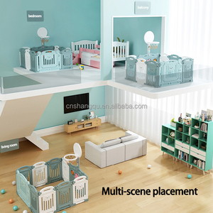 VSUCH Salon Balcon Clôture <span class=keywords><strong>de</strong></span> jeu <span class=keywords><strong>pour</strong></span> bébé Intérieur avec barrières à billes Pliable Intérieur Parcs <span class=keywords><strong>pour</strong></span> bébé Clôture <span class=keywords><strong>de</strong></span> protection <span class=keywords><strong>pour</strong></span> enfants - Product Image 2