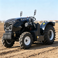 Traktor Roda 4x4 Multifungsi Traktor Roda Diesel Kehutanan 80 HP Mesin Teknik Traktor Suspensi Hidrolik